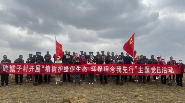 爭當(dāng)綠色使者、生態(tài)先鋒 ——集團(tuán)駐村工作隊(duì)組織幫扶村開展義務(wù)植樹主題黨日活動(dòng)